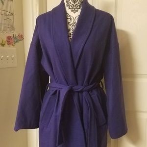 Narciso Rodriguez Purple Belted Coat